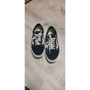 Vans‎ Off The Wall Black Low Top Lace Up Casual Skate Sneakers Men's 7.5